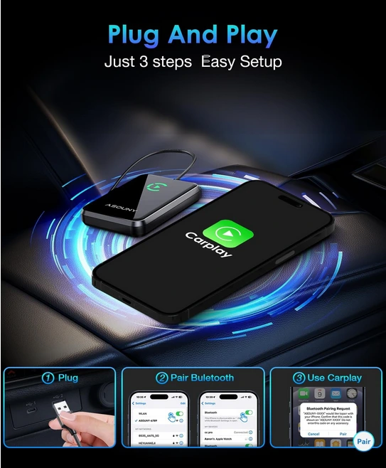 Screenshot 2026-04-02 at 12-05-08 Amazon.com ASOUNY Adaptador inalámbrico CarPlay convierte CarPlay con cable a inalámbrico adaptador inalámbrico Plug and Play conexión automática fácil instalación ajuste para autos de 2016[...].webp