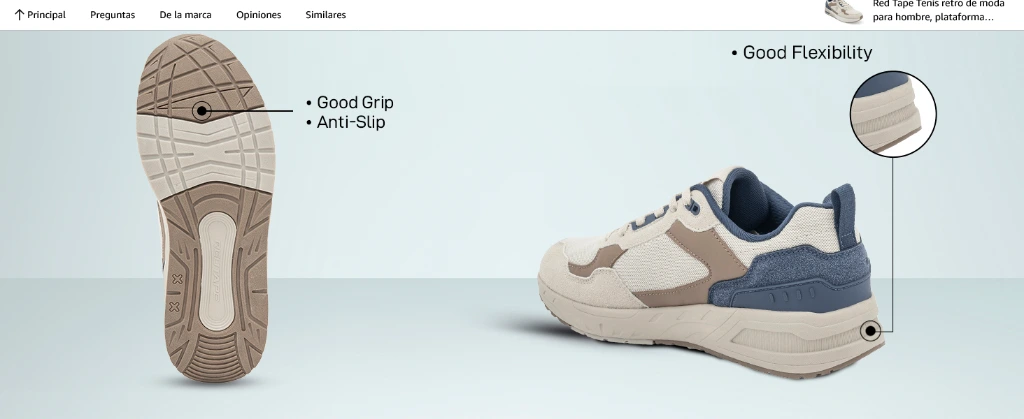 Screenshot 2026-04-04 at 14-41-52 Amazon.com Red Tape Tenis retro de moda para hombre plataforma gruesa con cordones parte superior de malla transpirable zapatos bajos informales plantilla acolchada suela antideslizante ide[...].webp