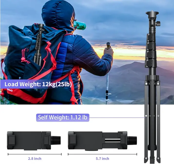 Screenshot 2025-07-17 at 22-56-51 Amazon.com Fugetek Trípode selfie stick de 62 pulgadas para iPhone diseño estable de 4 patas control remoto Bluetooth palo y piernas de aluminio ligero portátil todo en uno compatible con i[...].webp