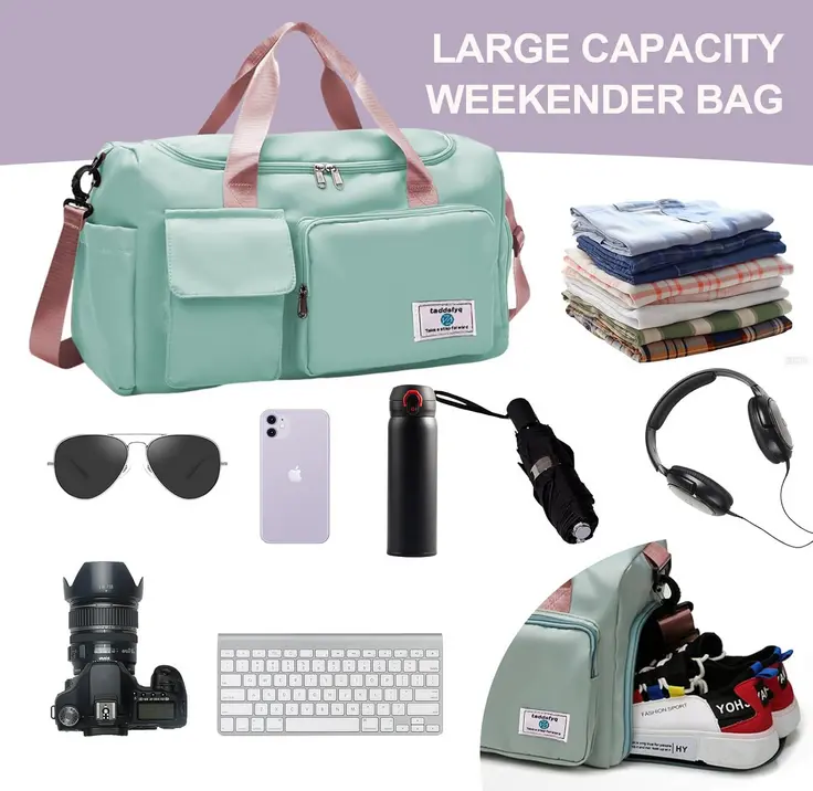 Screenshot 2025-07-17 at 23-34-05 Amazon.com taddsfyq Pequeña bolsa de gimnasio plegable para mujer bolsa de lona para viajes bolsas de fin de semana para mujeres ideal para gimnasio viajes y más Verde Moda Ropa Zapatos y J[...].webp