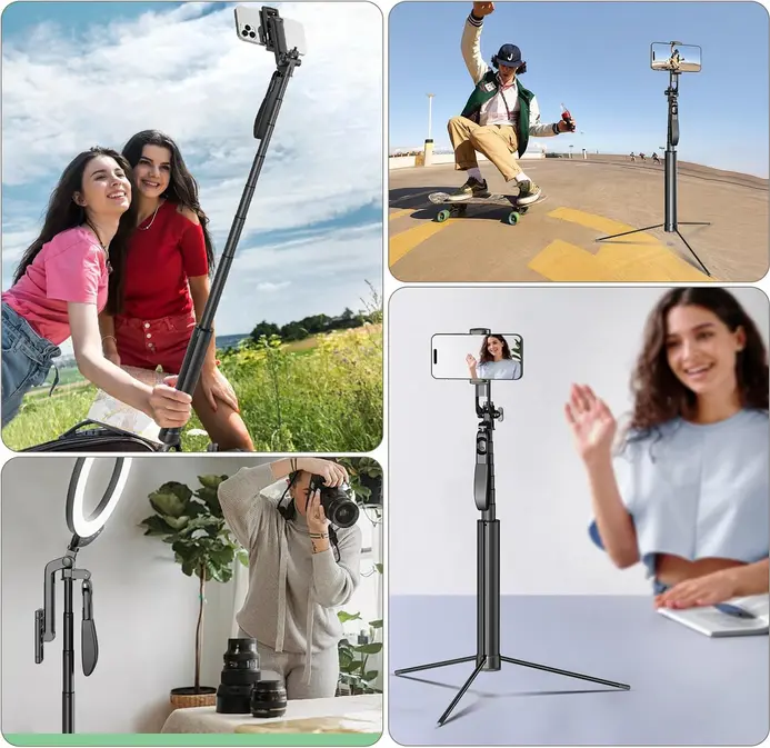 Screenshot 2025-07-18 at 00-10-15 Amazon.com Trípode de viaje para teléfono celular con control remoto y soporte para teléfono palo selfie extensible para iPhone trípode de iPhone para grabación de video soporte de trípode [...].webp