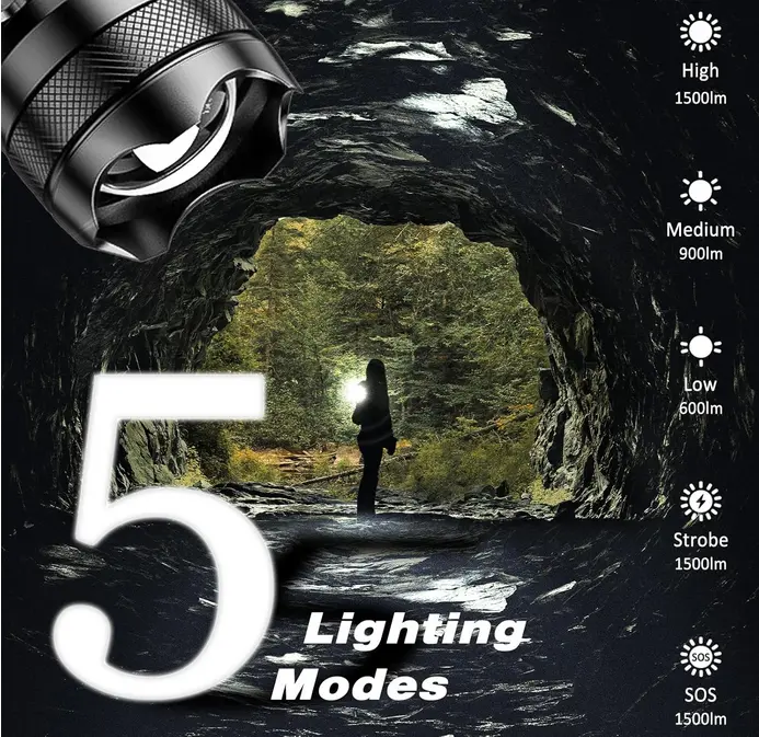 Screenshot 2025-09-23 at 19-50-54 Amazon.com ISUNMEA Linterna fuerte recargable linternas LED potentes con zoom de 1500 lúmenes altos lúmenes con 5 modos luz de flash de mano impermeable para emergencias campamento al aire [...].webp