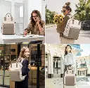 Screenshot 2025-09-23 at 20-23-32 Amazon.com LOVEVOOK Mochila para laptop para mujer bonita mochila para laptop con puerto USB mochila de viaje impermeable Caqui - Beige Mochila para laptop Electrónica.webp