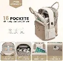 Screenshot 2025-09-23 at 20-23-12 Amazon.com LOVEVOOK Mochila para laptop para mujer bonita mochila para laptop con puerto USB mochila de viaje impermeable Caqui - Beige Mochila para laptop Electrónica.webp