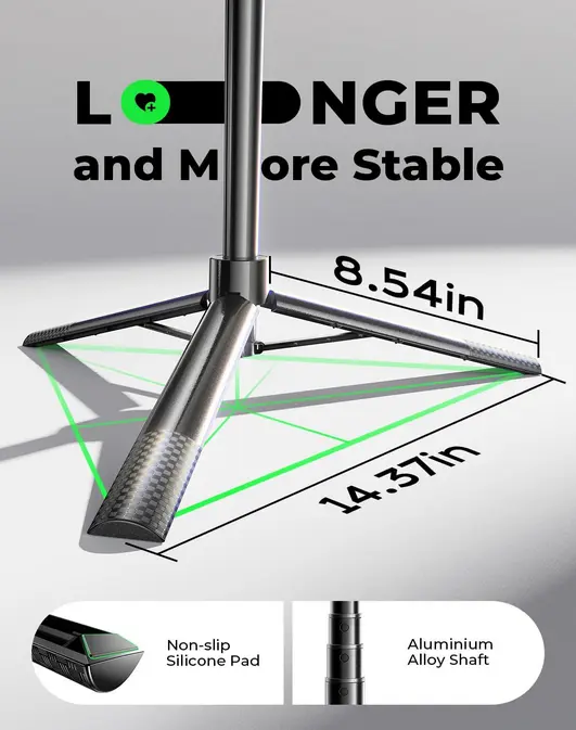 Screenshot 2025-09-23 at 21-21-16 Amazon.com LISEN Trípode para selfie stick de 67 pulgadas para iPhone 16 creación de contenido todo en uno rotación de 360 grados trípode con control remoto para vlogging_TikTok_Photo para [...].webp