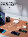 Screenshot 2025-09-23 at 23-34-30 Amazon.com Aione Estación de carga concentrador de carga GaN de 7 puertos de 165 W con cable de 5 pies para múltiples dispositivos estación de carga rápida multiUSB en el escritorio para iP[...].webp