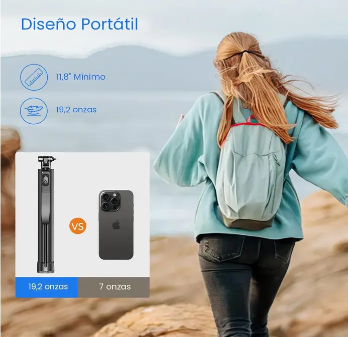 Screenshot 2025-09-24 at 00-09-40 Amazon.com Trípode de viaje para teléfono celular con control remoto y soporte para teléfono palo selfie extensible para iPhone trípode de iPhone para grabación de video soporte de trípode [...].webp