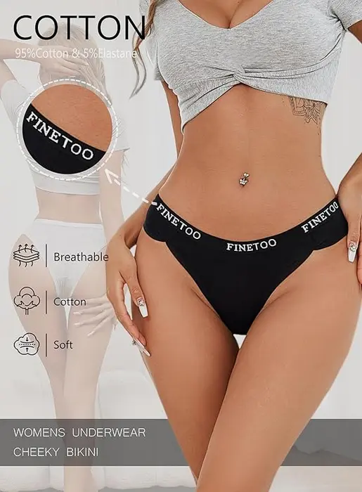 Screenshot 2025-09-25 at 14-31-29 Amazon.com FINETOO Ropa interior de algodón para mujer braguitas hipster sexy transpirable elástica cintura elástica paquete de 5 unidades A-multicolor (paquete de 5) Pequeña Ropa Zapatos y[...].webp