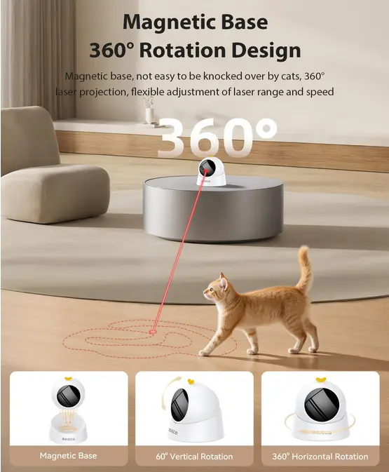 Screenshot 2025-09-28 at 12-14-26 Amazon.com ROJECO Juguete láser automático para gatos pista de movimiento aleatorio base magnética de 360° funciona silencioso recargable con batería de 1000 mAh sueño automático y 3 modos [...].webp