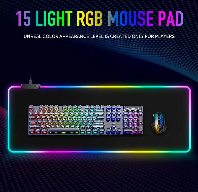 Screenshot 2025-10-15 at 20-32-44 Amazon.com Alfombrilla de mouse grande RGB para juegos 15 modos de luz control táctil alfombrilla de teclado de computadora suave extendida base de goma antideslizante para jugadores de dep[...].webp