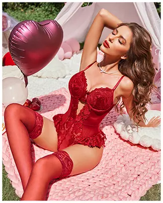 Screenshot 2025-10-23 at 10-18-10 Amazon.com Avidlove Body de encaje para mujer lencería sexy con liga conjunto de lencería de peluche Borgoña Ropa Zapatos y Joyería.webp