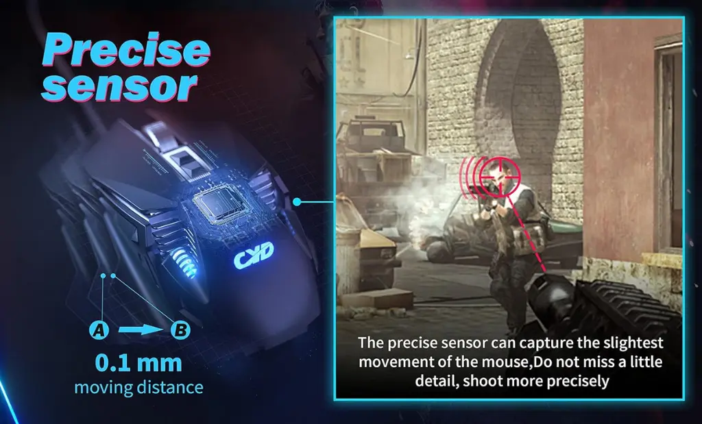 Screenshot 2025-10-23 at 11-36-19 Amazon.com Ratón para juegos con cable C300 mouse con cable con retroiluminación RGB para computadora pesos ajustables 12800 DPI ajustables y 7 botones programables ratones para juegos de P[...].webp