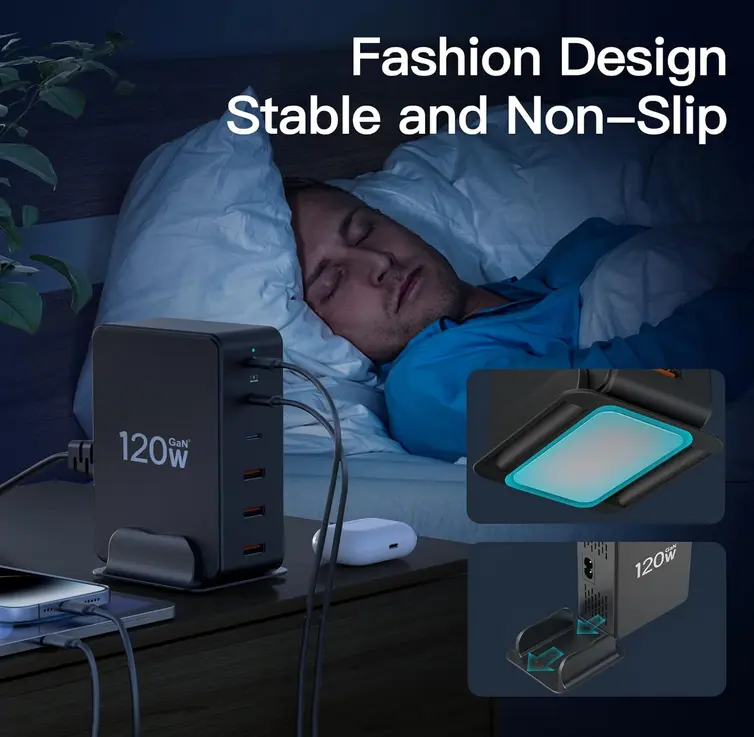 Screenshot 2025-10-23 at 12-22-20 Amazon.com Nersligek Estación de carga USB C 120 W GaN 6 puertos USB C cargador de estación de carga rápida cargador de portátil adaptador de cargador de pared 3 USB C y 3 USB A concentrado[...].webp