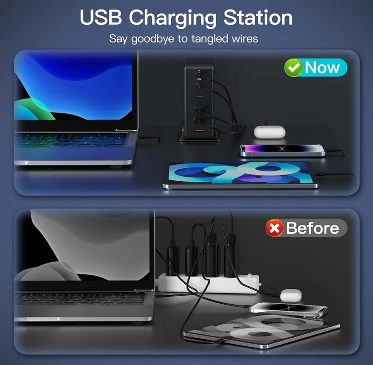 Screenshot 2025-10-23 at 12-22-11 Amazon.com Nersligek Estación de carga USB C 120 W GaN 6 puertos USB C cargador de estación de carga rápida cargador de portátil adaptador de cargador de pared 3 USB C y 3 USB A concentrado[...].webp
