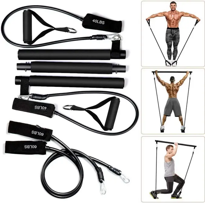 Screenshot 2025-10-23 at 13-40-31 Amazon.com MALOOW Kit de barra de ejercicio de pilates con bandas de resistencia (40 libras y 60 libras) equipo de pilates portátil para hombres y mujeres palo de pilates y tubos con correa[...].webp