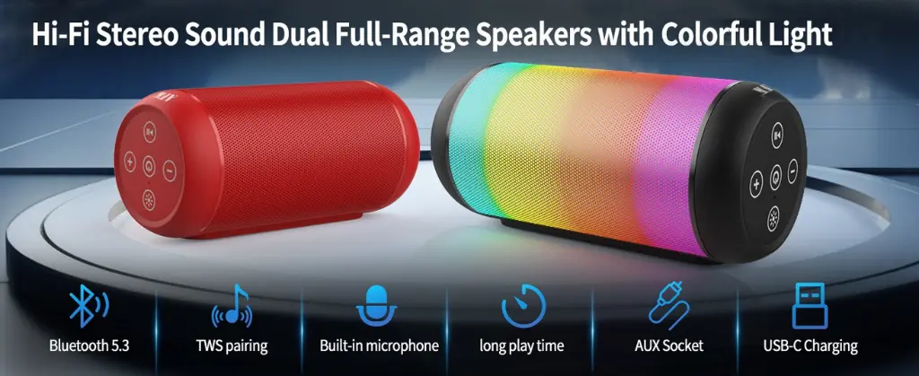 Screenshot 2025-10-23 at 15-02-45 Amazon.com AFK Altavoz inalámbrico Bluetooth portátil sonido estéreo para fiesta hogar al aire libre negro Electrónica.webp