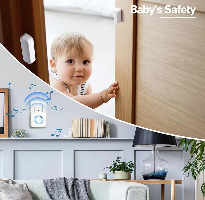 Screenshot 2025-11-04 at 22-41-16 Amazon.com Satisure - Timbre de puerta inalámbrica con sensor de contacto abierto con rango de 600 pies 58 campanillas 5 niveles de volumen indicadores LED alerta de timbre de puerta para H[...].webp