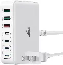 ⚡ Estación de Carga Rápida – 7 Puertos, 165 W, Cable de 150 cm, para iPhone, MacBook, Samsung y Más