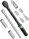 🔧 Juego de Llaves Dinamométricas 3/8" – Ajustable 3.69-44.25 ft.lb (5-60 N·m), con Extensión y Dados