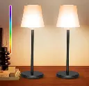 💡 Set de 2 Lámparas RGB Recargables – 6 Modos de Luz y Control Táctil