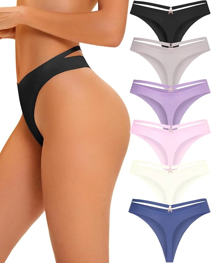Pack de 6 Tangas Invisibles Sin Costuras - Talla M