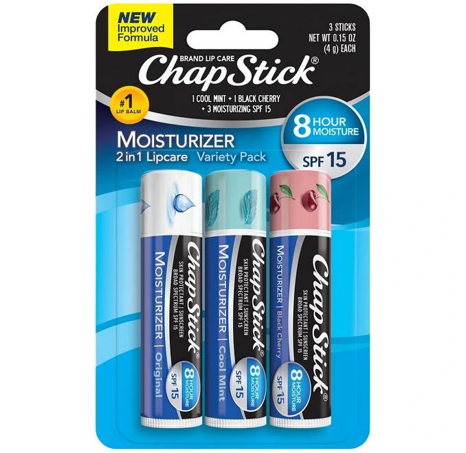 ChapStick | SPF 15 – Pack x3 Sabores