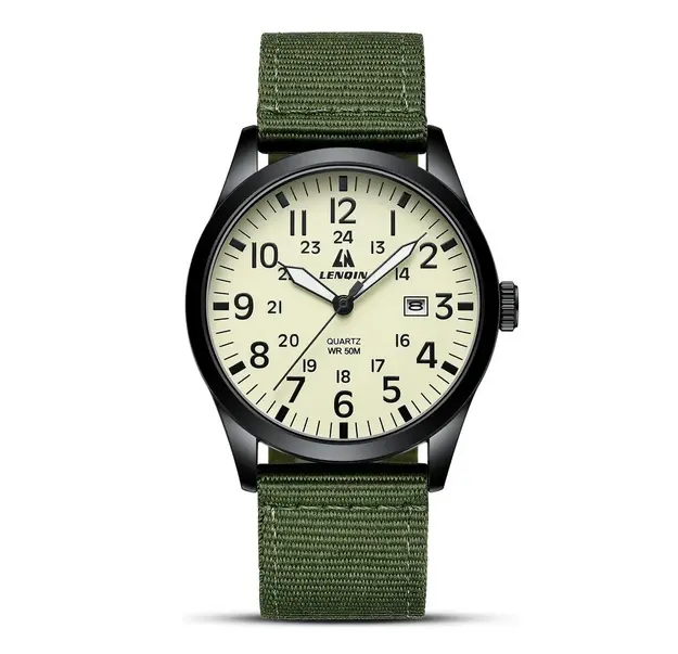 LN LENQIN | Reloj Militar con Correa de Nylon