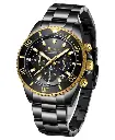 BIDEN - Reloj Ejecutivo Negro & Dorado