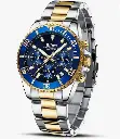 BIDEN - Reloj Ejecutivo Dorado & Azul