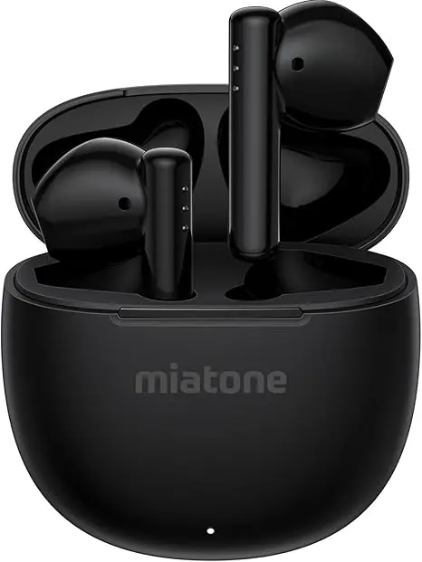 Auriculares inalámbricos Bluetooth 5.3, con micrófono integrado y hasta 50 horas de reproducción. 