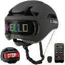 Casco Inteligente con Pantalla LED Personalizable y Control Remoto