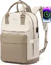 Mochila LOVEOOK para Laptop 15.6" – con Puerto USB y Compartimentos Ocultos, Impermeable.