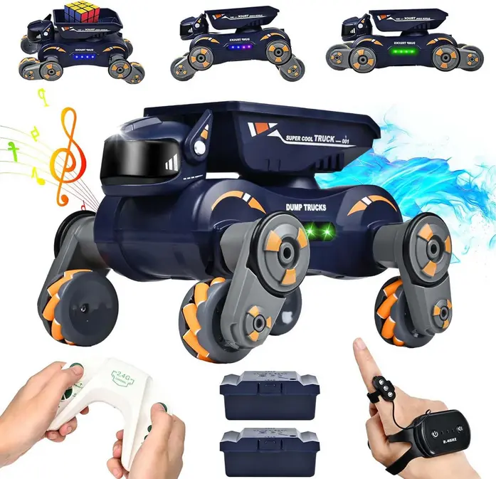 🚗 Auto Robot - Control Remoto Recargable con Música y Gestos