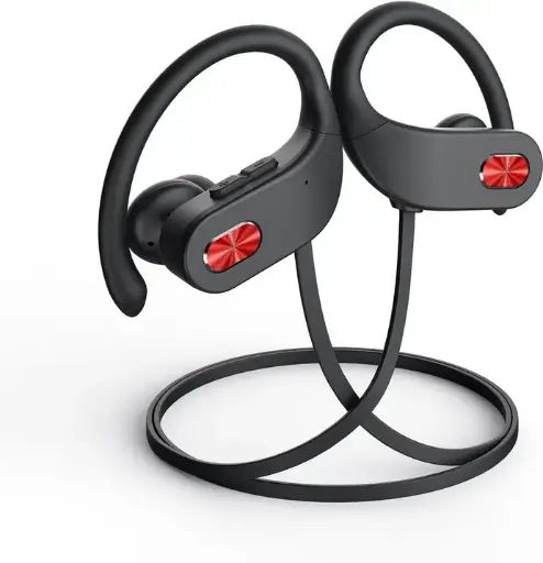 [U20] 🎧 Auriculares Bluetooth – Inalámbricos, con ganchos de sujeción y aislamiento acústico para deporte