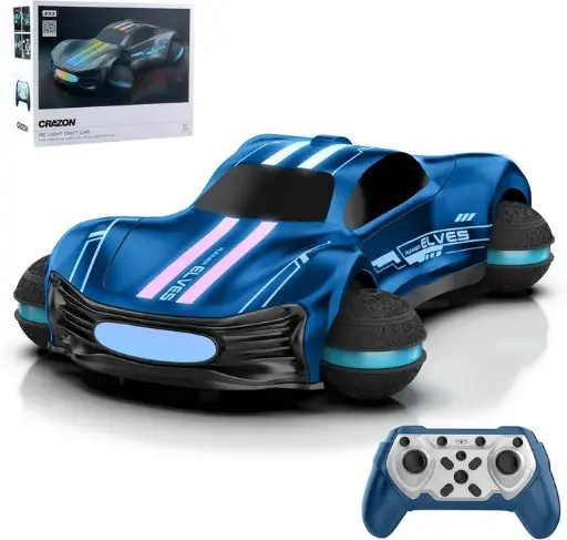🚗 Coche RC 360° - Todo Terreno con Luces, Control Remoto y Supervelocidad