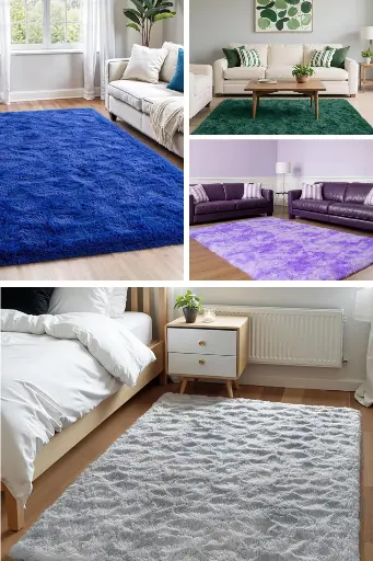 🛋️ Alfombra Afelpada – (121x182 cm) Ultra Suave y Antideslizante