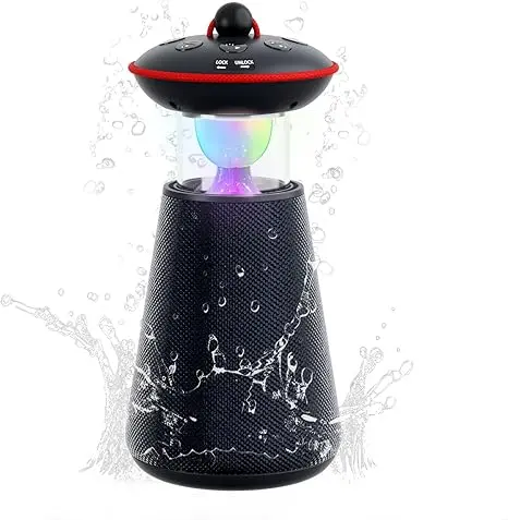 Altavoz Bluetooth portátil l luces LED multicolor