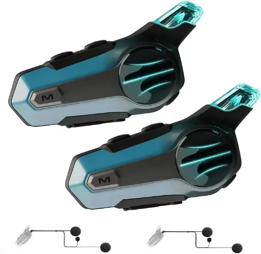 Auriculares Bluetooth para Moto – Intercomunicador de 2 Conductores y Audio Estéreo HD